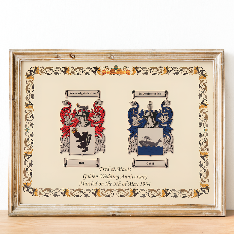 Double Coat of Arms Print